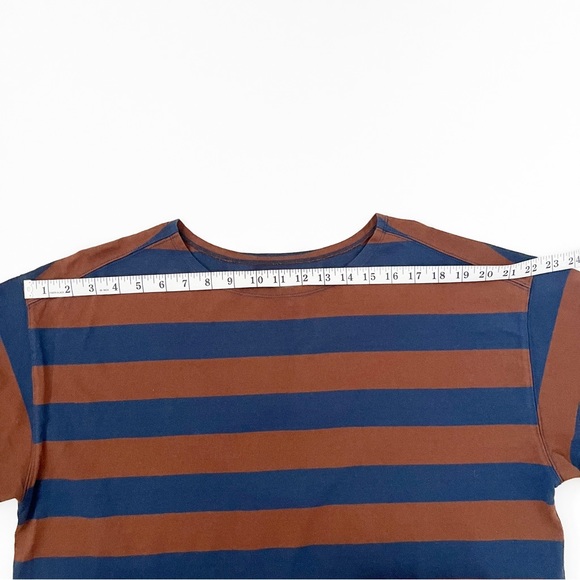 Everlane The Modern Breton Tee Multiple Color Carob and Navy Size XL - Picture 5 of 8